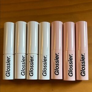 Glossier Lip Balm Set - 4 matte, 3 shine
